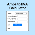 Amps to kVA Calculator