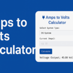 Amps to Volts Calculator
