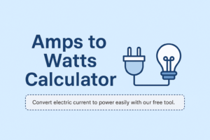Amps to Watts Calculator